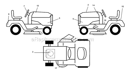 Part Location Diagram of 583313401 Poulan Decal, Engine HP