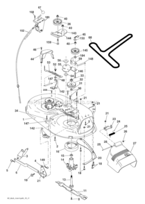 Part Location Diagram of 418031 Husqvarna Replacement Mower, Complete