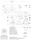 Page K Diagram and Parts List for PO165H42C 2001 Poulan Lawn Tractor