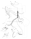 Electrical Diagram and Parts List for PO165H42C 2001 Poulan Lawn Tractor