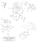 Engine Diagram and Parts List for PO165H42C 2001 Poulan Lawn Tractor