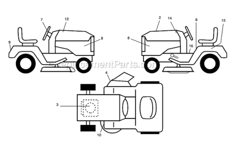 Part Location Diagram of 583176301 Husqvarna Decal Side Panel