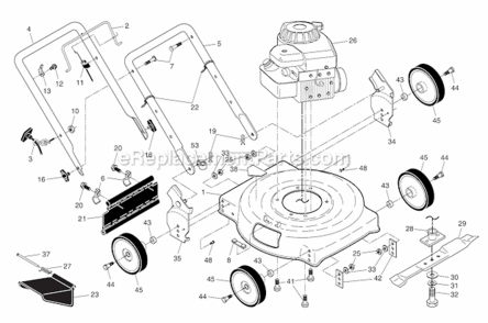 Part Location Diagram of 193931X617 Husqvarna Wheel And Tire Assembly