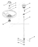 Page N Diagram and Parts List for PP1036SA  Poulan Lawn Tractor