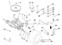 Page O Diagram and Parts List for PP1036SA  Poulan Lawn Tractor
