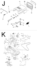 Part Location Diagram of 128508 Husqvarna Link, Asm. Mower Stabilizer