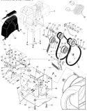 Page E Diagram and Parts List for PP10530ES  Poulan Snow Blower
