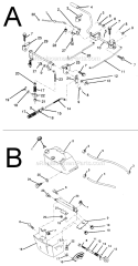 Page A Diagram and Parts List for PP1136A  Poulan Lawn Tractor