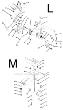 Page F Diagram and Parts List for PP1136A  Poulan Lawn Tractor
