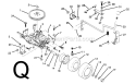 Page H Diagram and Parts List for PP1136A  Poulan Lawn Tractor