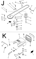 Page E Diagram and Parts List for PP1136JA  Poulan Lawn Tractor