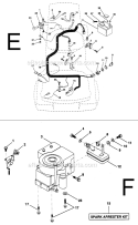 Page C Diagram and Parts List for PP1136J  Poulan Lawn Tractor