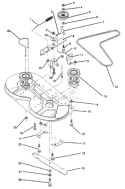 Part Location Diagram of 124208X Husqvarna Assembly, Mandrel