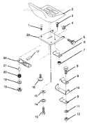Page L Diagram and Parts List for PP1136  Poulan Lawn Tractor