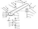 Page G Diagram and Parts List for PP1136  Poulan Lawn Tractor