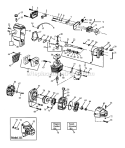 Page D Diagram and Parts List for PP114  Poulan Trimmer