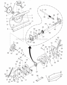 Part Location Diagram of 175321X479 Poulan Mpeller Assembly