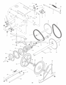 Part Location Diagram of 402689 Poulan Plate, Drive