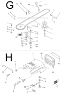 Page D Diagram and Parts List for PP11536A  Poulan Lawn Tractor