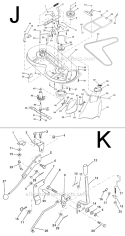 Page E Diagram and Parts List for PP11536A  Poulan Lawn Tractor