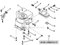 Page F Diagram and Parts List for PP11536KA  Poulan Lawn Tractor