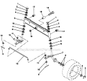 Page H Diagram and Parts List for PP11536KA  Poulan Lawn Tractor
