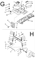 Page D Diagram and Parts List for PP11536K  Poulan Lawn Tractor