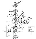 Page B Diagram and Parts List for PP115  Poulan Trimmer