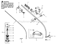 Page C Diagram and Parts List for PP115  Poulan Trimmer