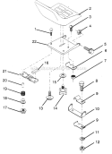 Page L Diagram and Parts List for PP1236A  Poulan Lawn Tractor