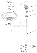Page N Diagram and Parts List for PP1236A  Poulan Lawn Tractor