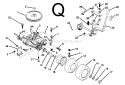 Page J Diagram and Parts List for PP1236  Poulan Lawn Tractor