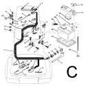 Page C Diagram and Parts List for PP1236  Poulan Lawn Tractor