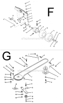 Page E Diagram and Parts List for PP1236  Poulan Lawn Tractor