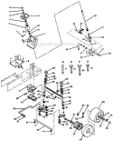 Page F Diagram and Parts List for PP1238A  Poulan Lawn Tractor