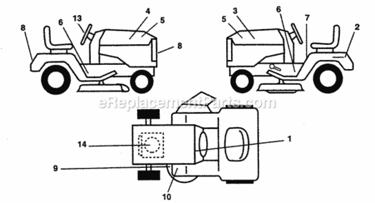 Part Location Diagram of 532138922 Husqvarna Decal Fender/Grille