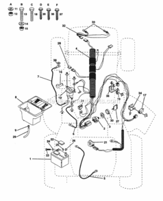 Part Location Diagram of 532132017 Husqvarna Harness Ign Bands Dash Hl