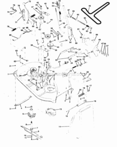 Page D Diagram and Parts List for PP12538  Poulan Lawn Tractor