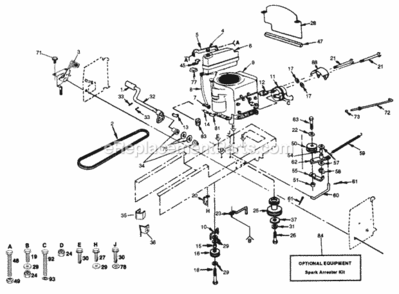 Part Location Diagram of 532122083 Husqvarna Kit, Arrester, Spark