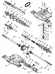 Page B Diagram and Parts List for PP12542JA  Poulan Lawn Tractor