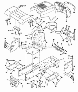 Part Location Diagram of 532140311 Husqvarna Panel Pnt Dash Left Hand