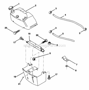Page B Diagram and Parts List for PP125H38KA  Poulan Lawn Tractor