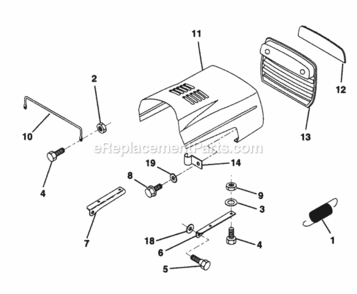 Page I Diagram and Parts List for PP125H38KA  Poulan Lawn Tractor