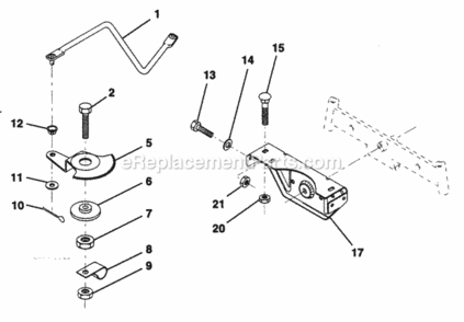Page M Diagram and Parts List for PP125H38K  Poulan Lawn Tractor