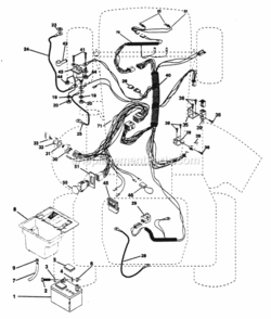 Page D Diagram and Parts List for PP125H42JA  Poulan Lawn Tractor