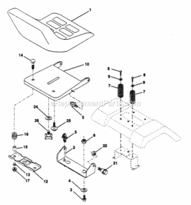 Page I Diagram and Parts List for PP125H42JA  Poulan Lawn Tractor