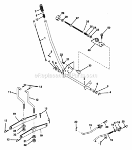 Page G Diagram and Parts List for PP125H42J  Poulan Lawn Tractor