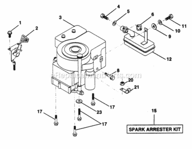 Page E Diagram and Parts List for PP125R38JA  Poulan Lawn Tractor