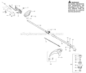 Page B Diagram and Parts List for PP125  Poulan Trimmer