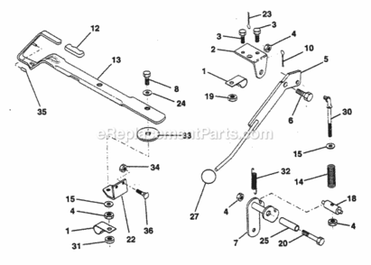 Page K Diagram and Parts List for PP12R38MIA  Poulan Lawn Tractor